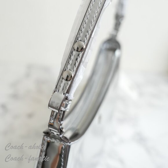 NWT Tory Burch Emerson Shoulder Bag in Silver - Picture 9 of 9